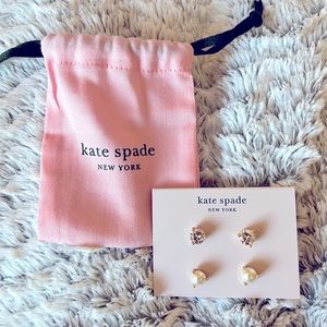 NWT kate spade | rise and shine 2-stud earring set